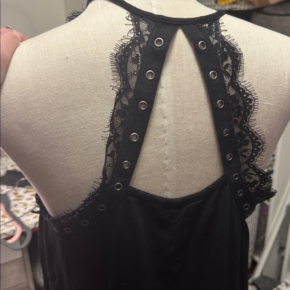 Rock In Republic Black Lace Shirt